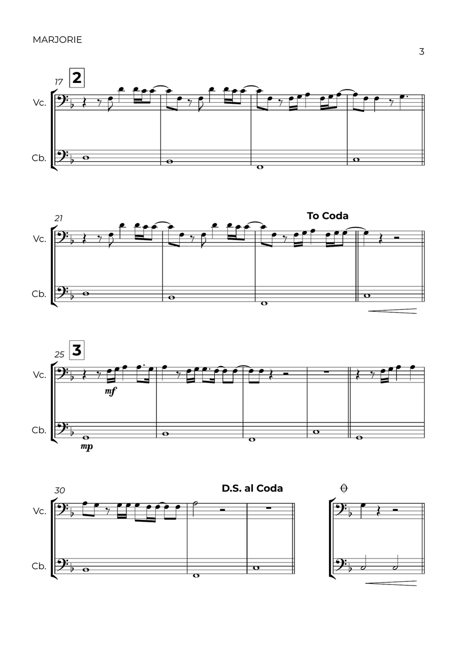 Marjorie String Duet scores gallery preview page 3