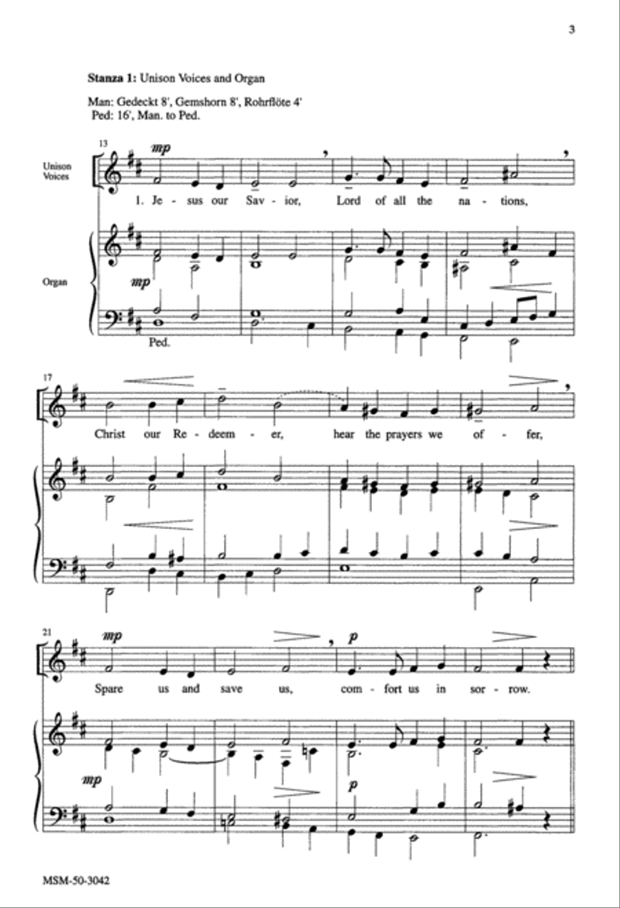 Jesus Our Savior 4-Part scores gallery preview page 3