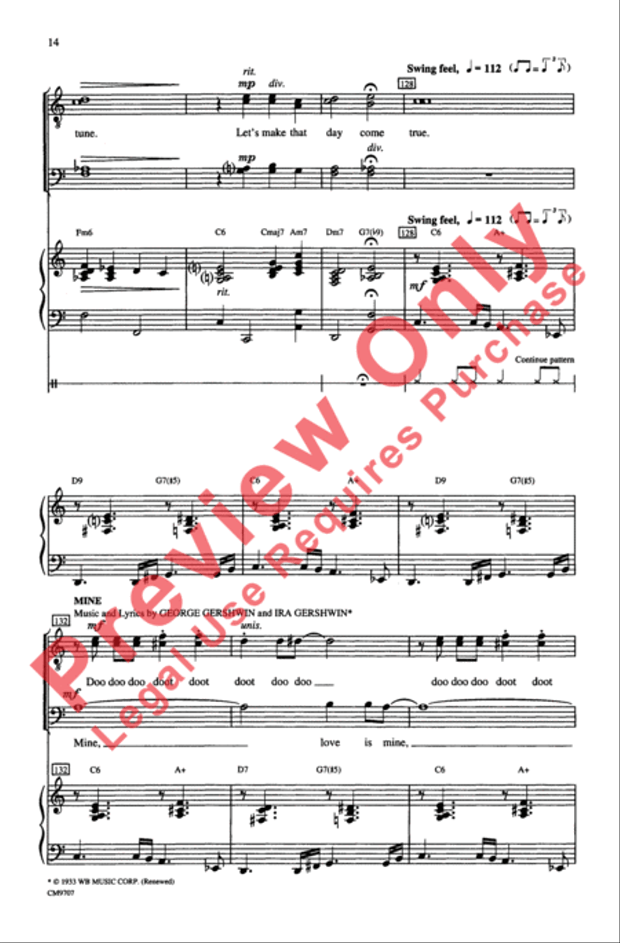 Gershwin Showcase Gershwin Showcase Men's Choir scores gallery preview page 14