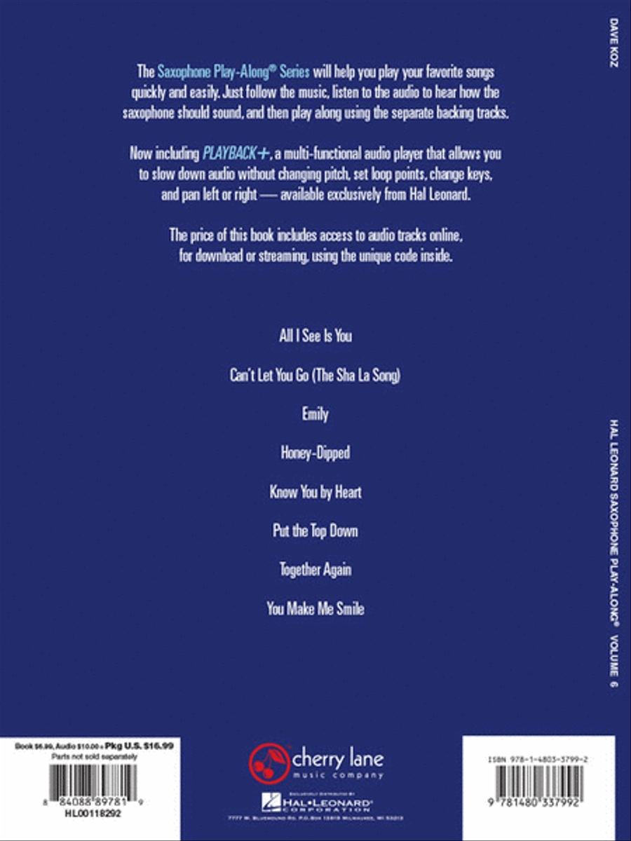 Dave Koz Saxophone Solo scores gallery preview page 6