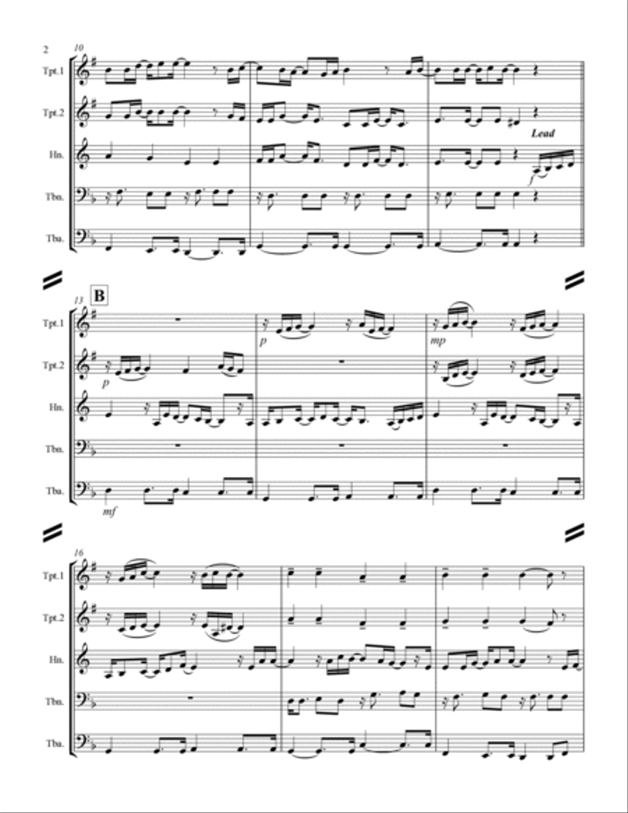 Mary, Did You Know? Horn scores gallery preview page 3