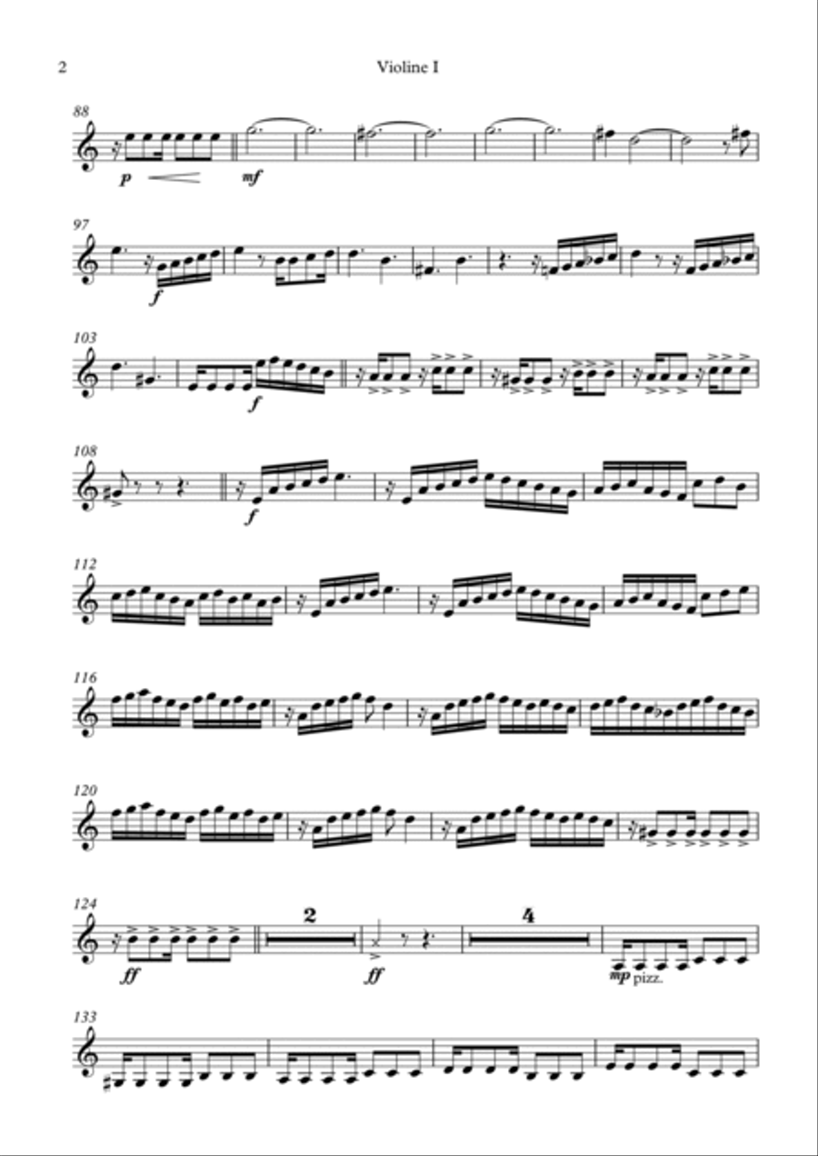 Pewen - for Guitar and String Quintet Chamber Orchestra scores gallery preview page 6