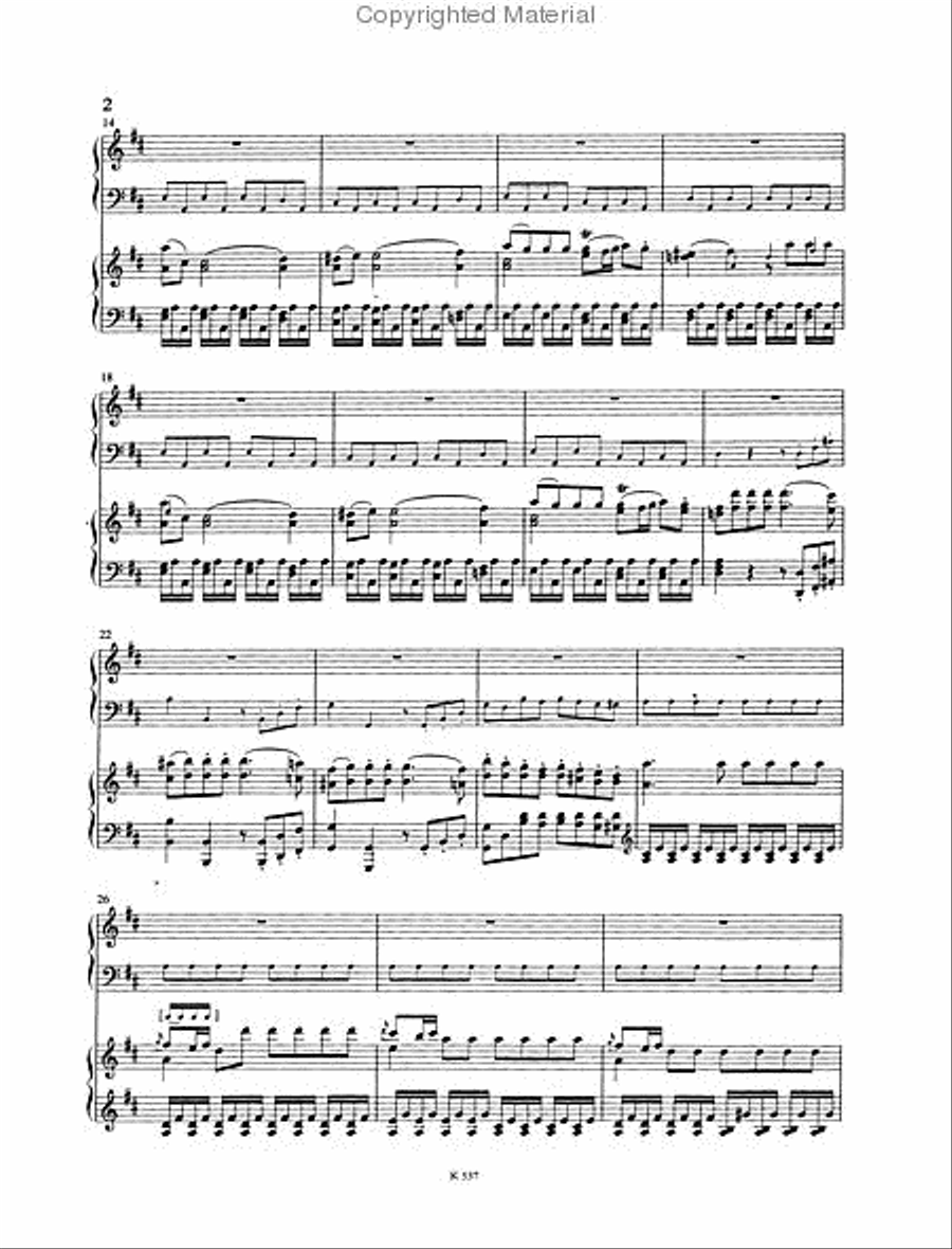 Piano Concerto No. 26, K. 537 (“Coronation Concerto”) Piano scores gallery preview page 4