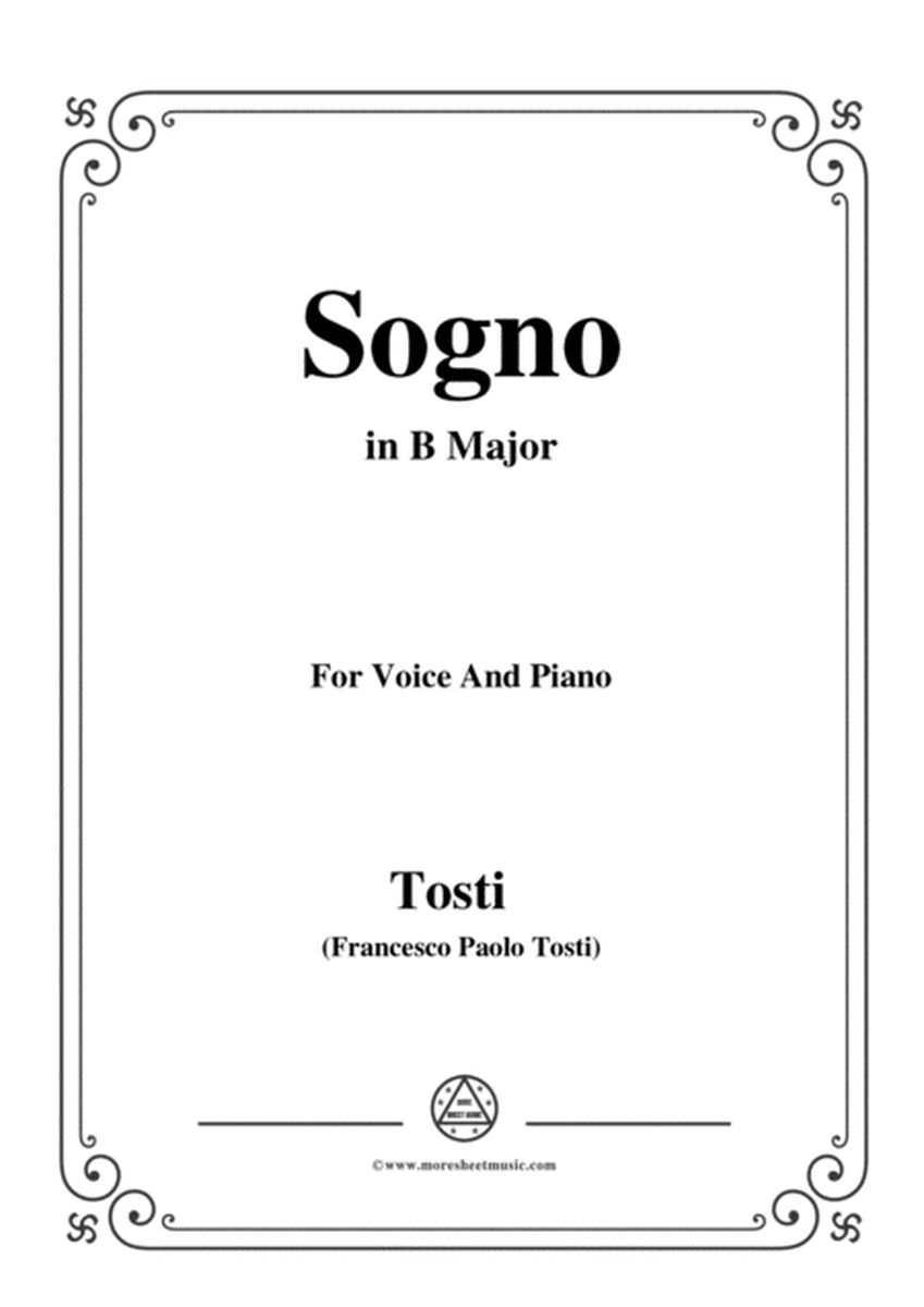 Tosti-Sogno in B Major,for Voice and Piano image number null