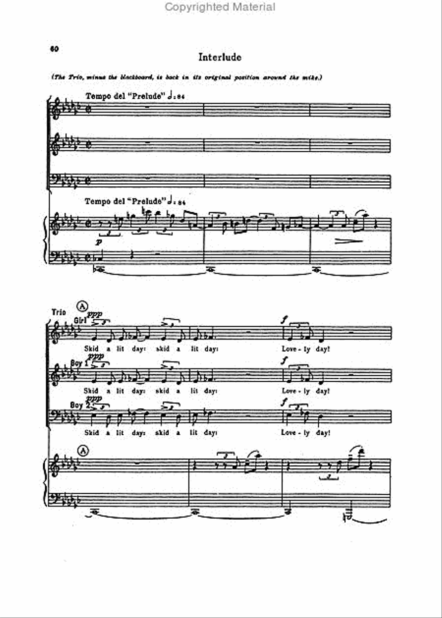 Trouble in Tahiti Choir scores gallery preview page 8
