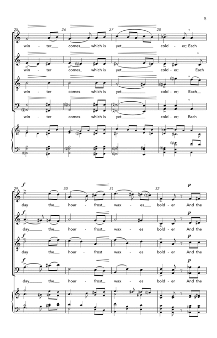 Summer Is Gone Summer Is Gone 4-Part scores gallery preview page 4