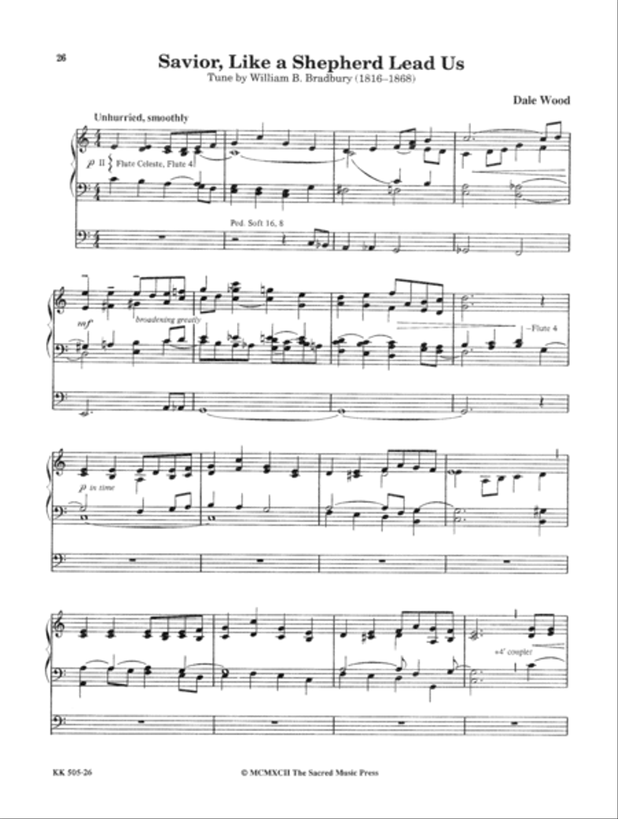 Softly and Tenderly Organ Solo scores gallery preview page 17