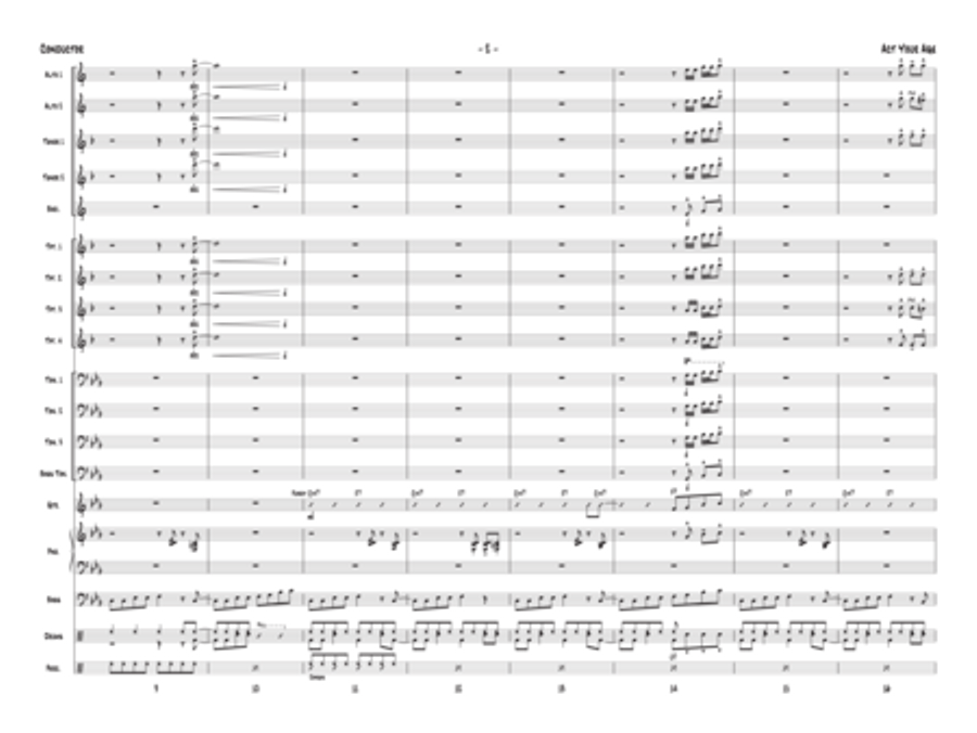 Act Your Age (Score only) Jazz Ensemble scores gallery preview page 23
