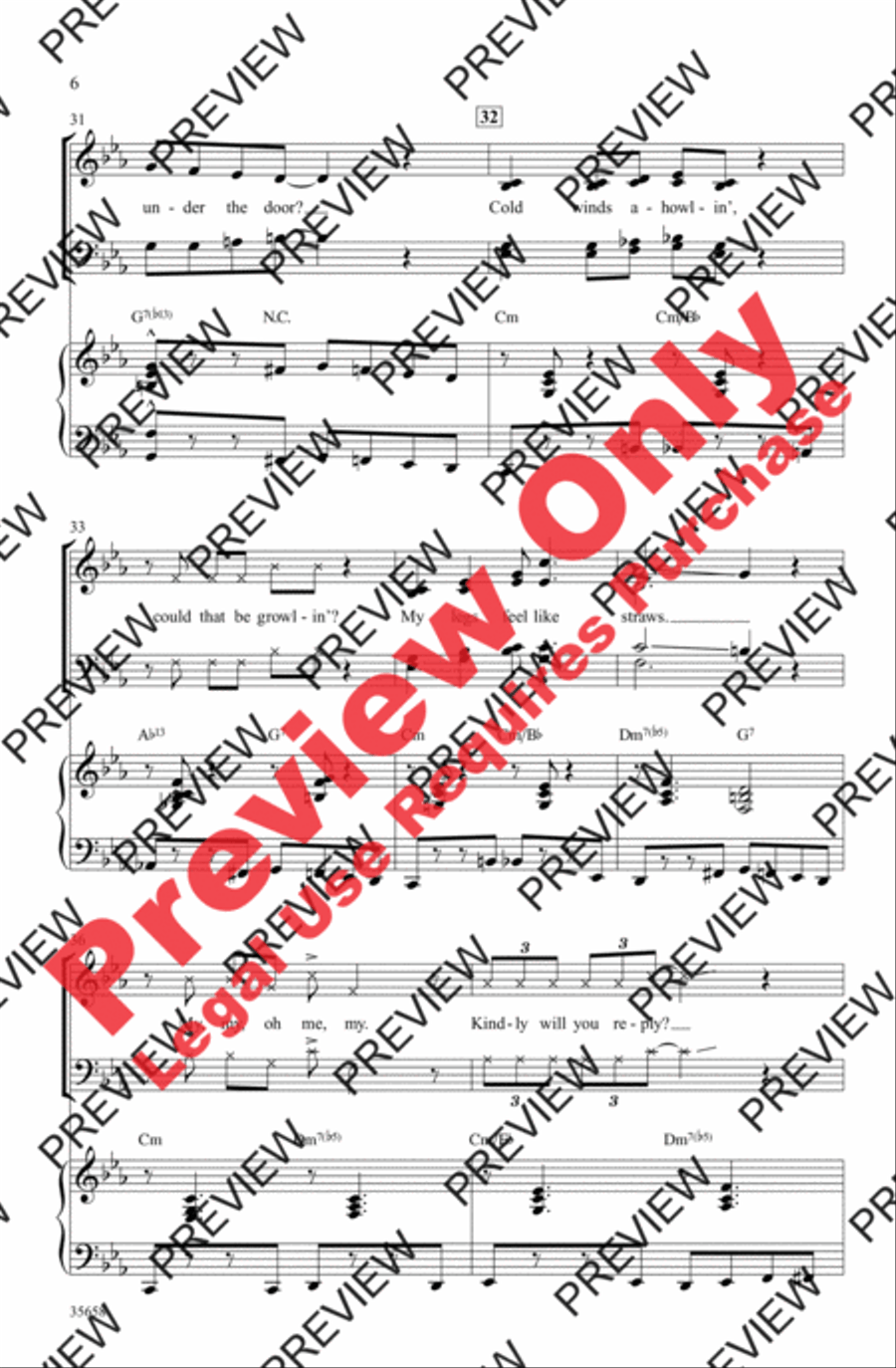 'Zat You, Santa Claus? 4-Part scores gallery preview page 6