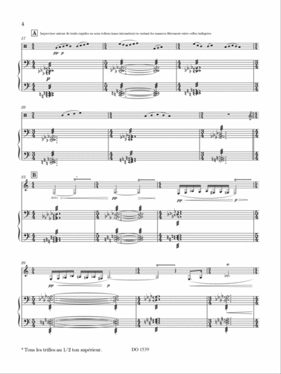 Fulgurances, opus 75 Clarinet Solo scores gallery preview page 4