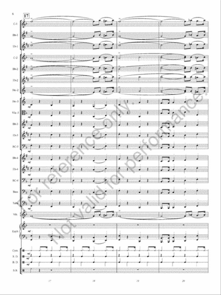 Jingle Jazz Concert Band scores gallery preview page 7