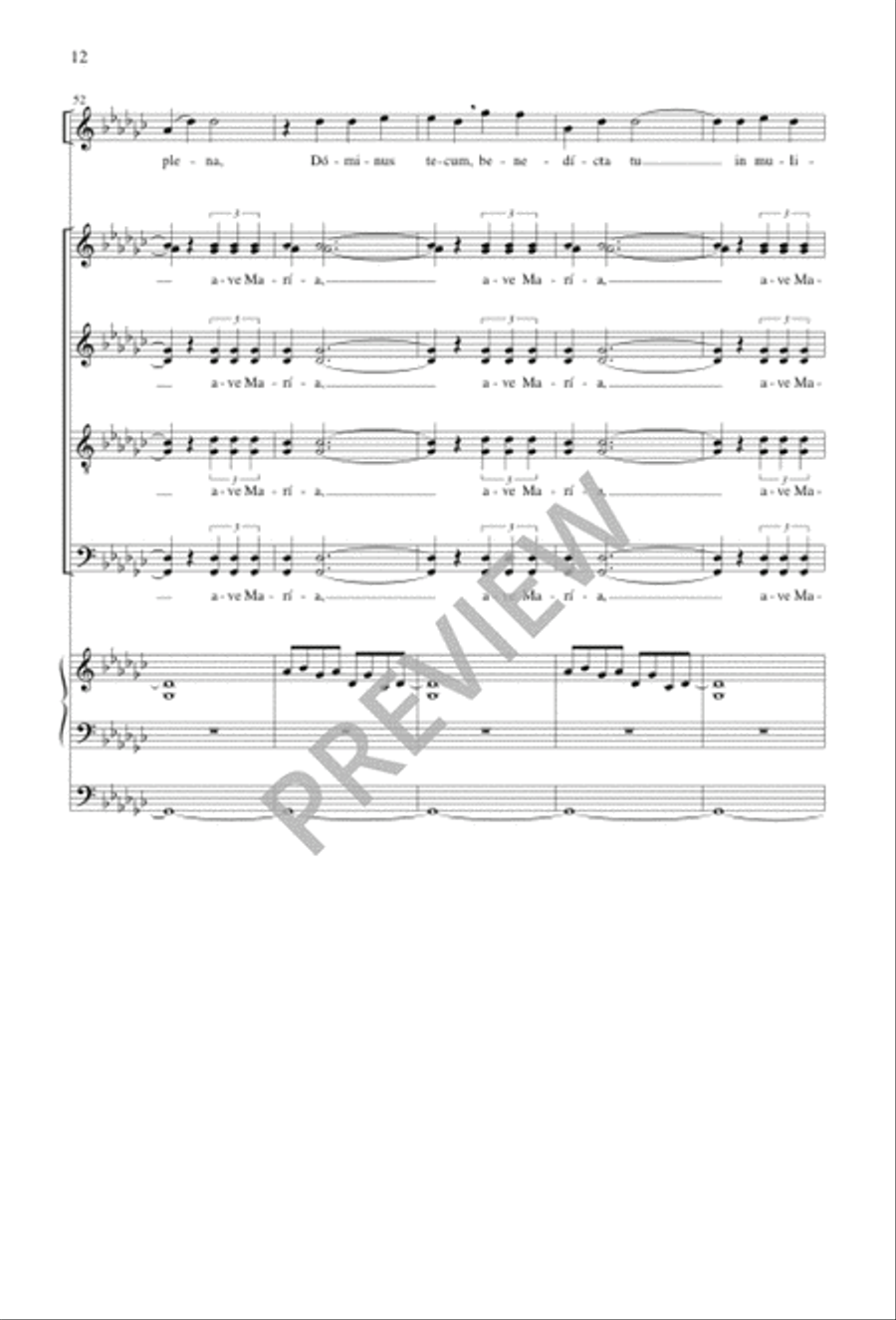 Ave Maria Ave Maria SSAATTBB scores gallery preview page 12