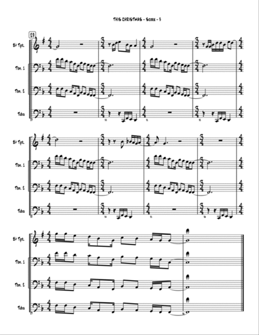 This Christmas Brass Ensemble scores gallery preview page 4