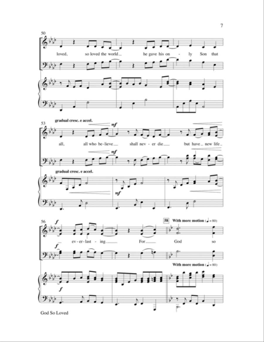 God So Loved Choir scores gallery preview page 13