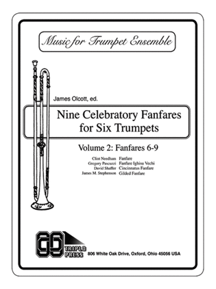 Book cover for Nine Celebratory Fanfares for Six Trumpets, volume 2