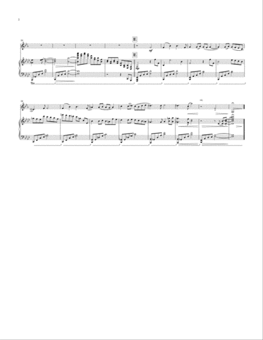 Aquatic Hexagons for Horn and Piano. From 'Four Pieces Inspired by Rivers and Creeks'. Brass Duet scores gallery preview page 2