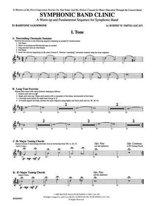 Symphonic Band Clinic: E-flat Baritone Saxophone