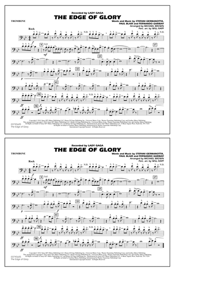 The Edge Of Glory - Trombone