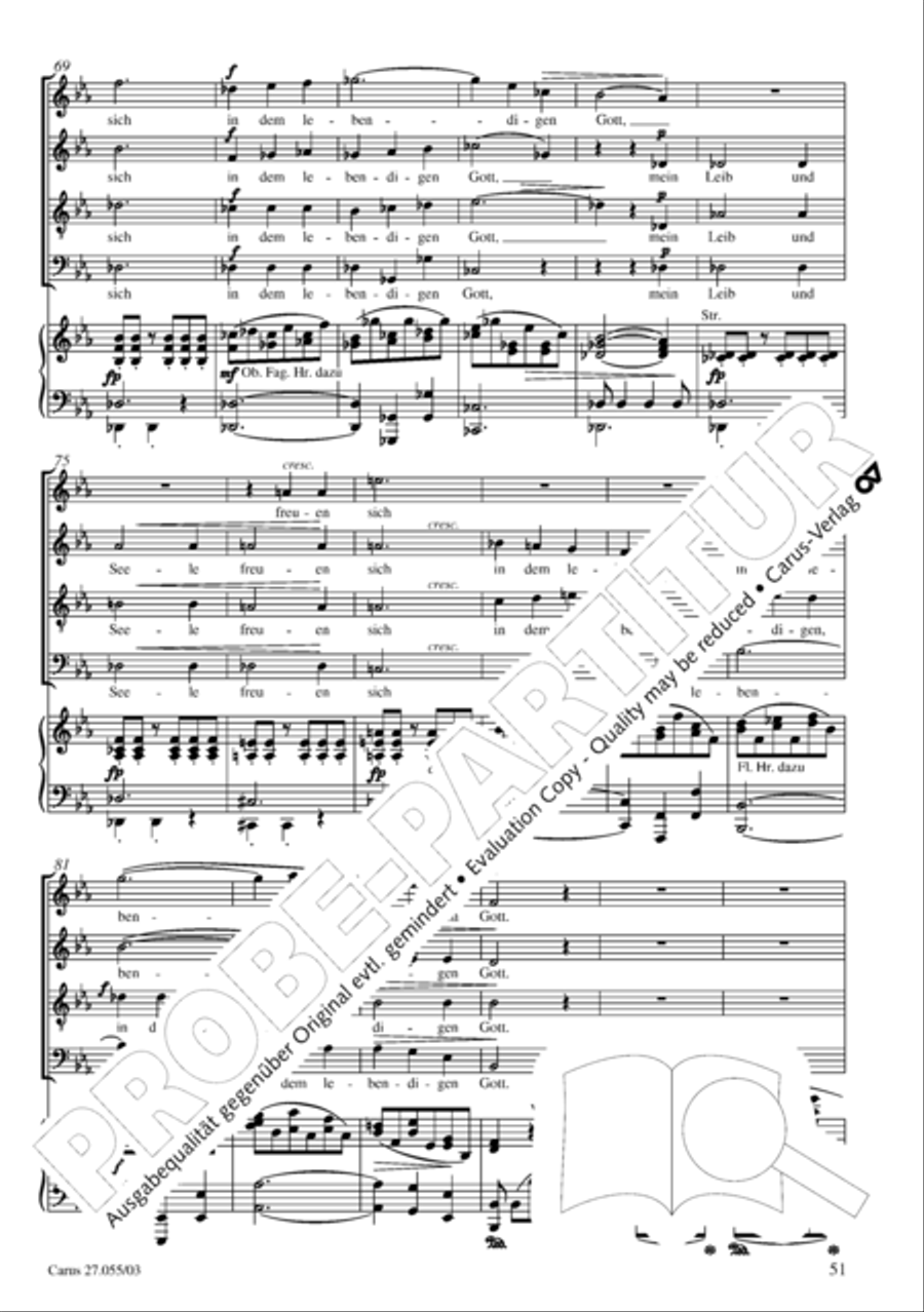 Ein Deutsches Requiem (German Requiem) 4-Part scores gallery preview page 54