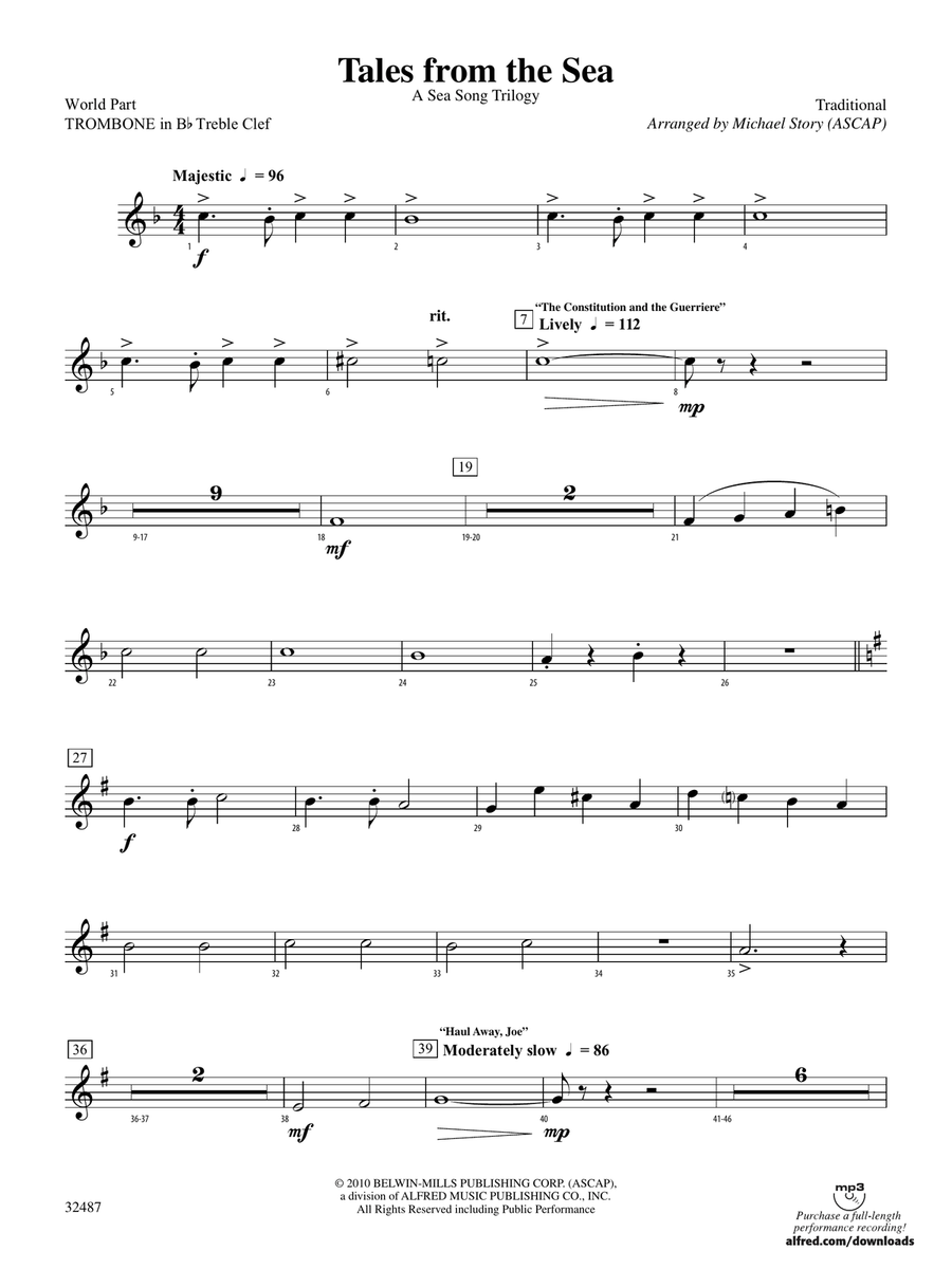 Tales from the Sea: (World Part) 1st B-flat Trombone T.C.