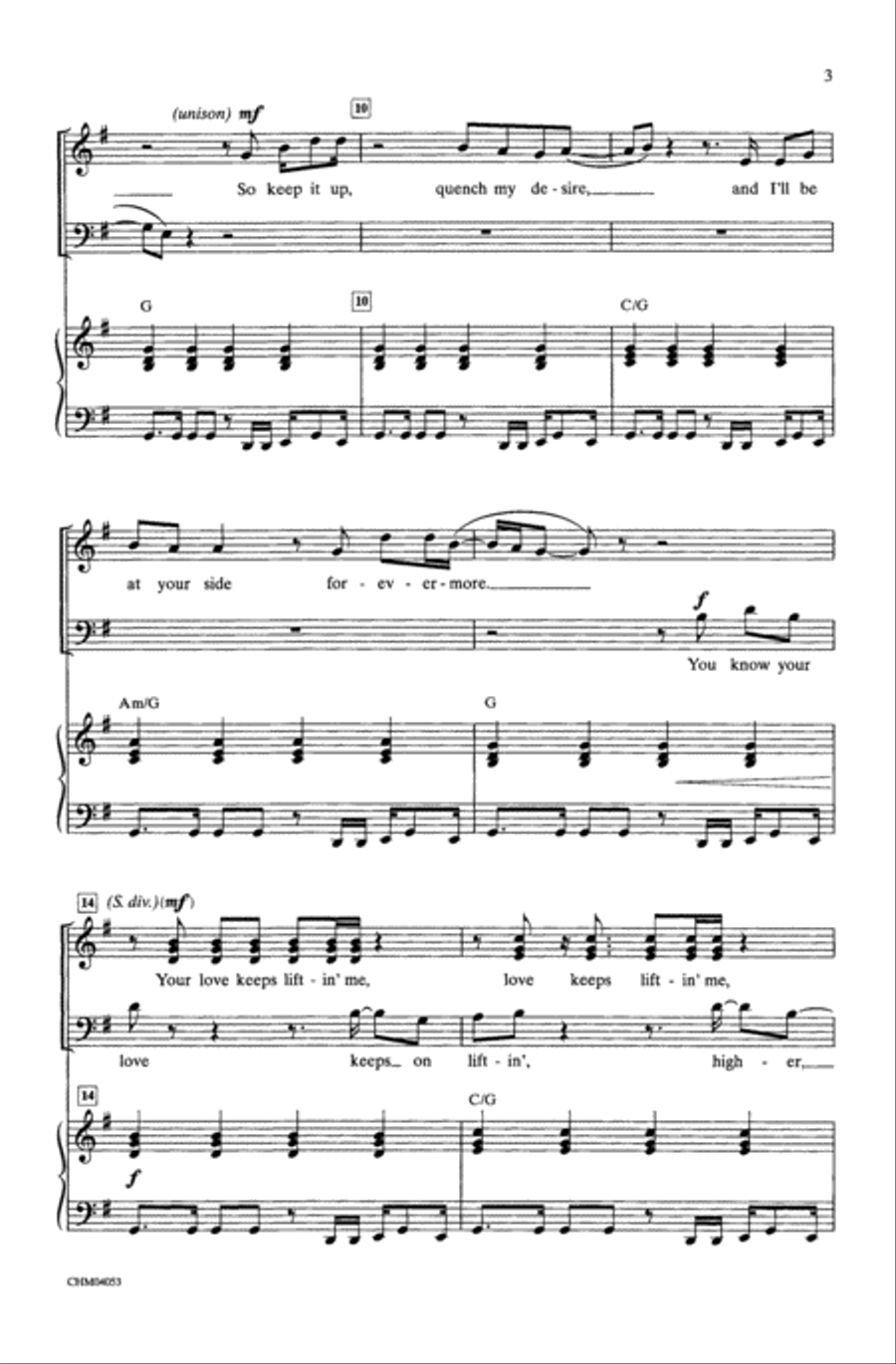 (Your Love Has Lifted Me) Higher and Higher 4-Part scores gallery preview page 3