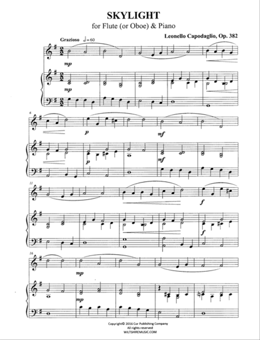SKYLIGHT Flute Solo scores gallery preview page 2