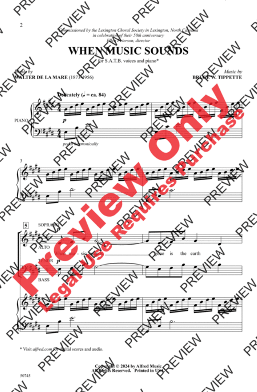 When Music Sounds When Music Sounds 4-Part scores gallery preview page 2
