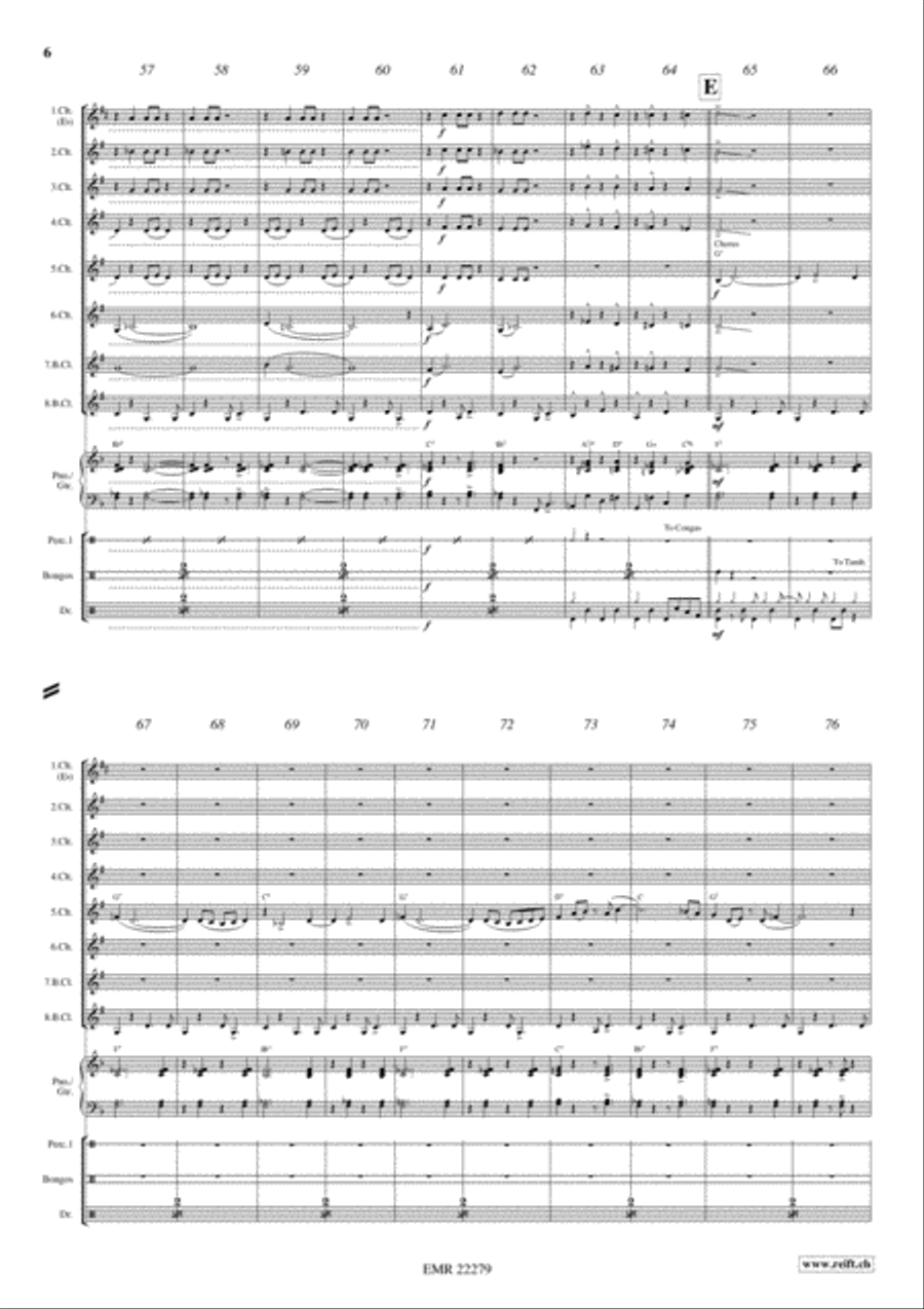 Bahia Blues Clarinet scores gallery preview page 6