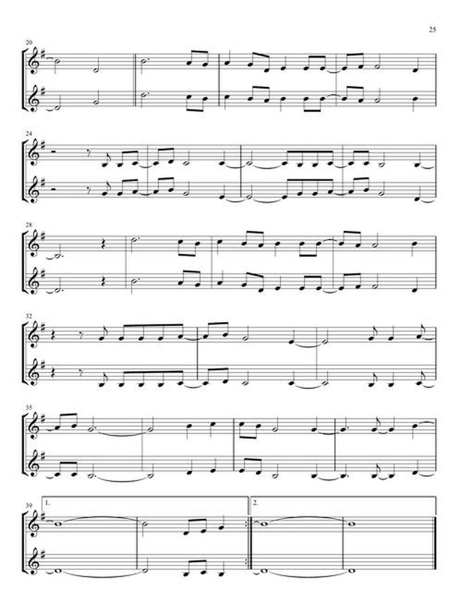 First 50 Duets for Two Clarinets Clarinet Duet scores gallery preview page 5