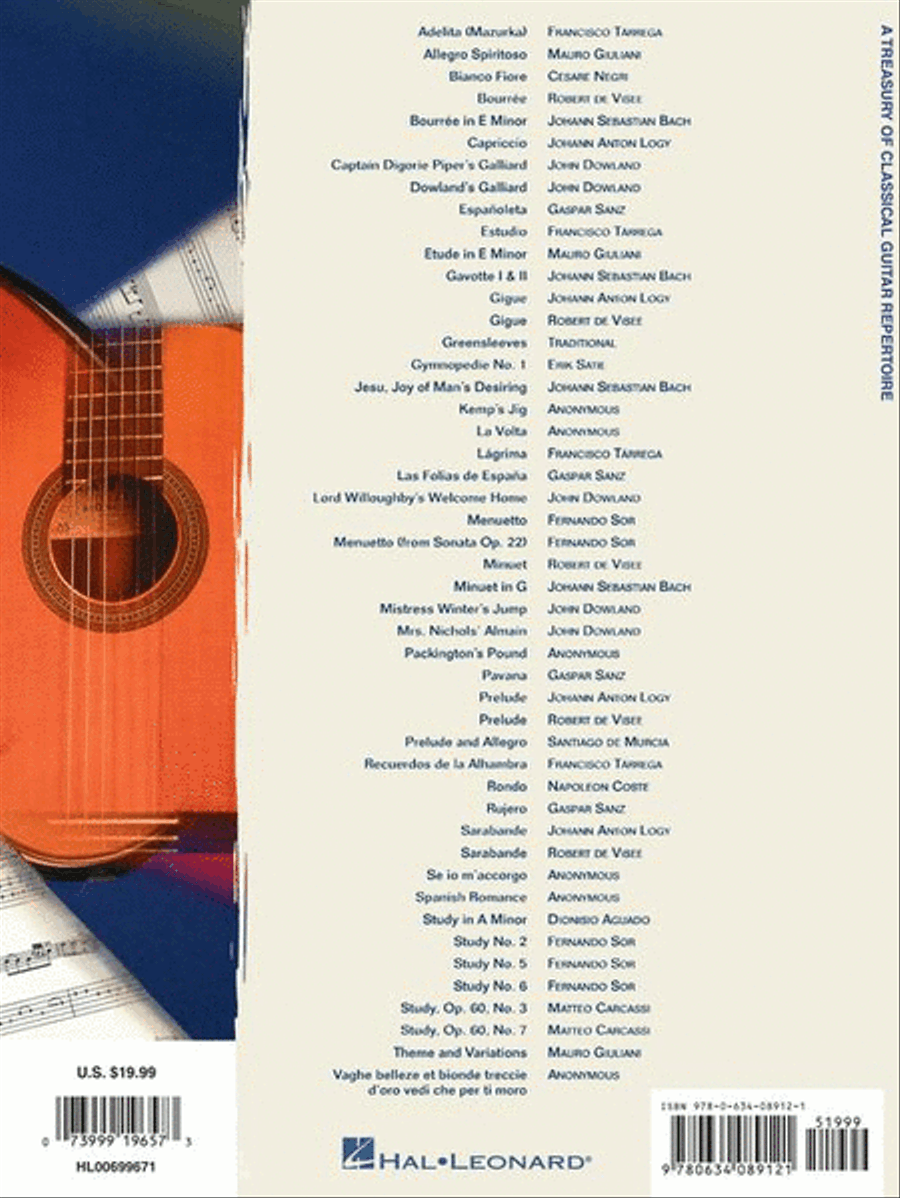 A Treasury of Classical Guitar Repertoire Acoustic Guitar scores gallery preview page 9