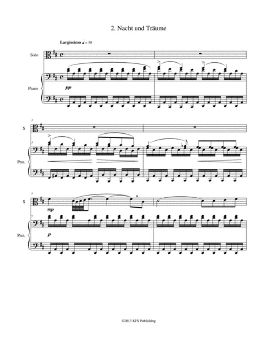 Nine Schubert Art Songs Viola scores gallery preview page 5