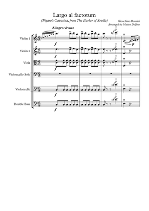 Largo al factotum (Figaro’s Cavatina, from The Barber of Seville) [String Orchestra]