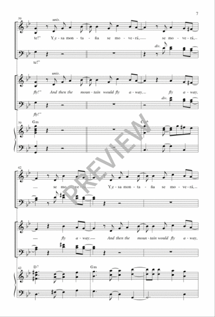 Si Tuvieras Fe / If You Had Faith 4-Part scores gallery preview page 8