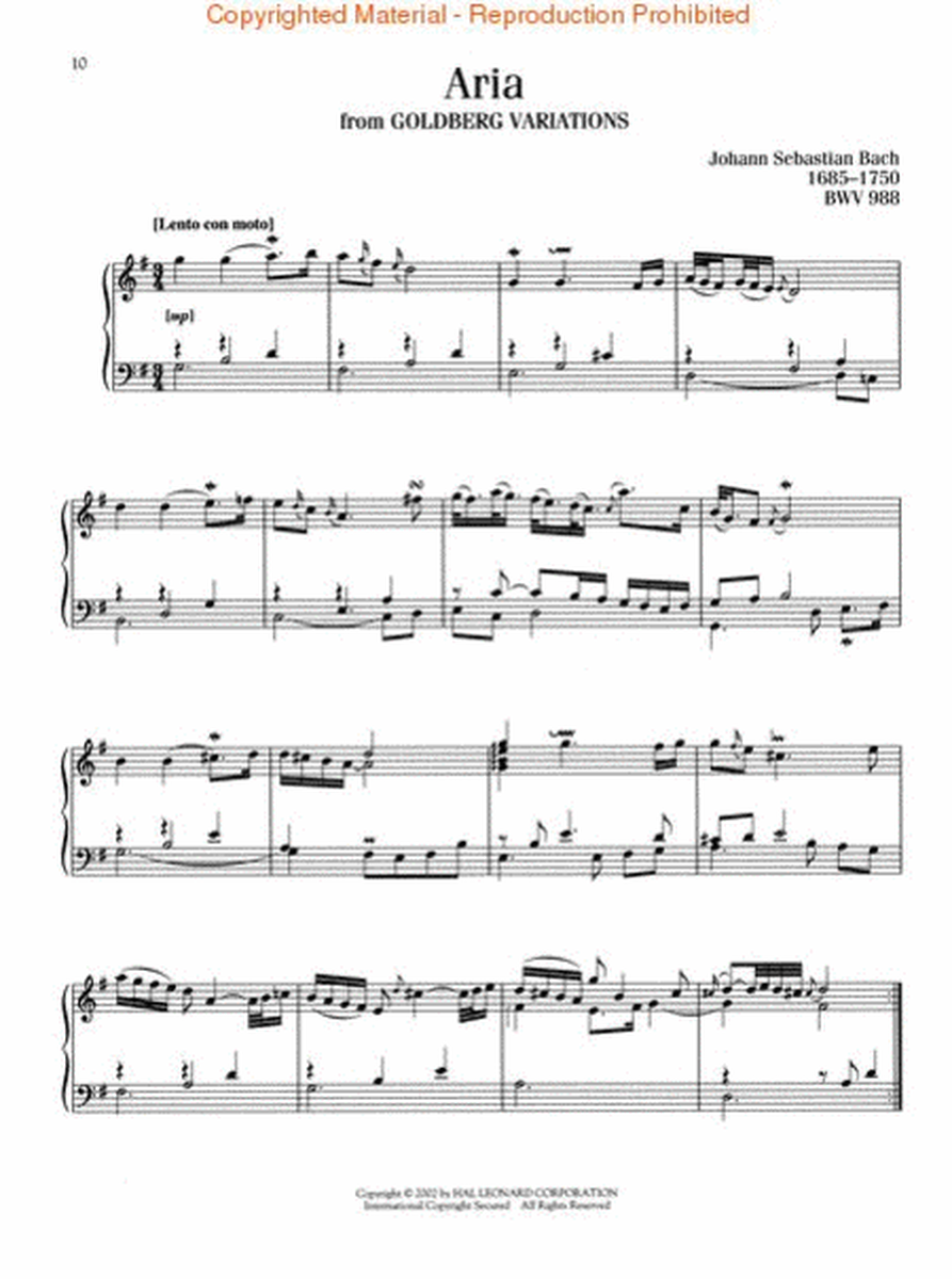 The Baroque Era – Intermediate to Advanced Piano Solo