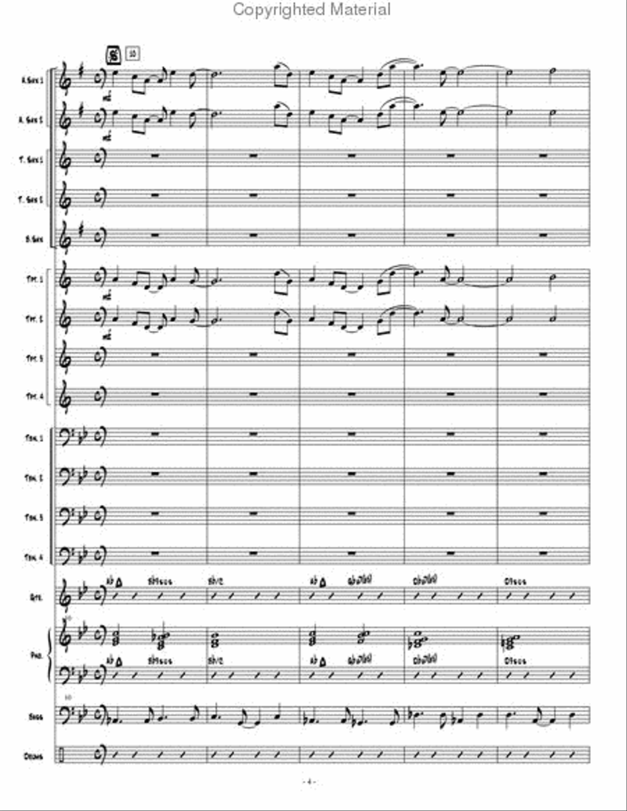 Dark Obsedian Jazz Ensemble scores gallery preview page 5