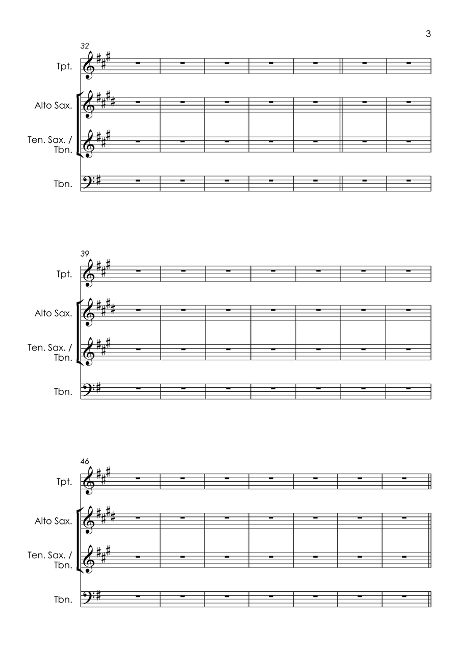 Try A Little Tenderness Tenor Saxophone scores gallery preview page 5
