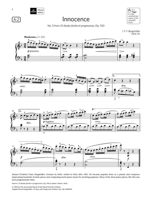 Innocence (Grade 3, list A2, from the ABRSM Piano Syllabus 2021 & 2022)