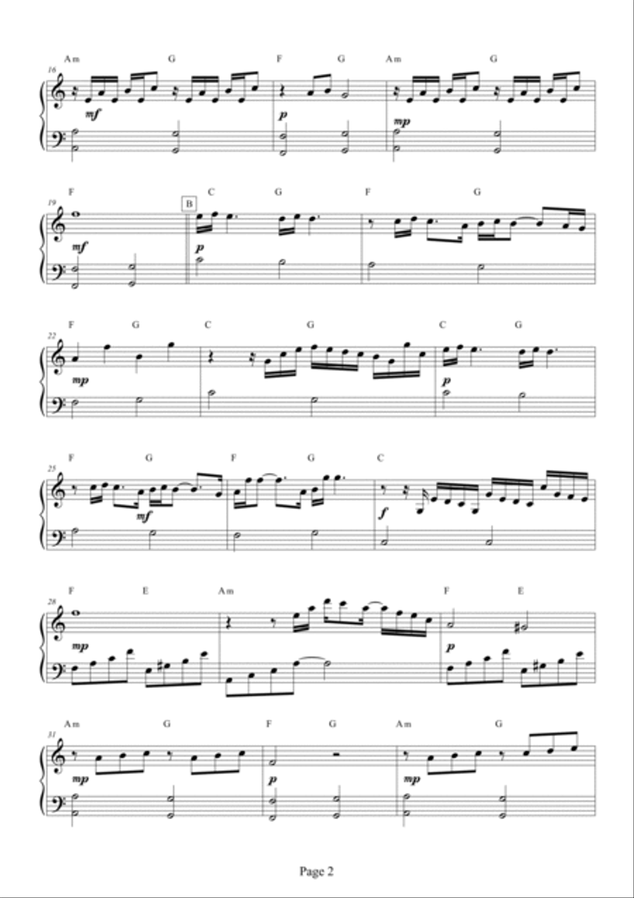 Me Cuesta Tanto Olivdarte Piano Solo scores gallery preview page 2