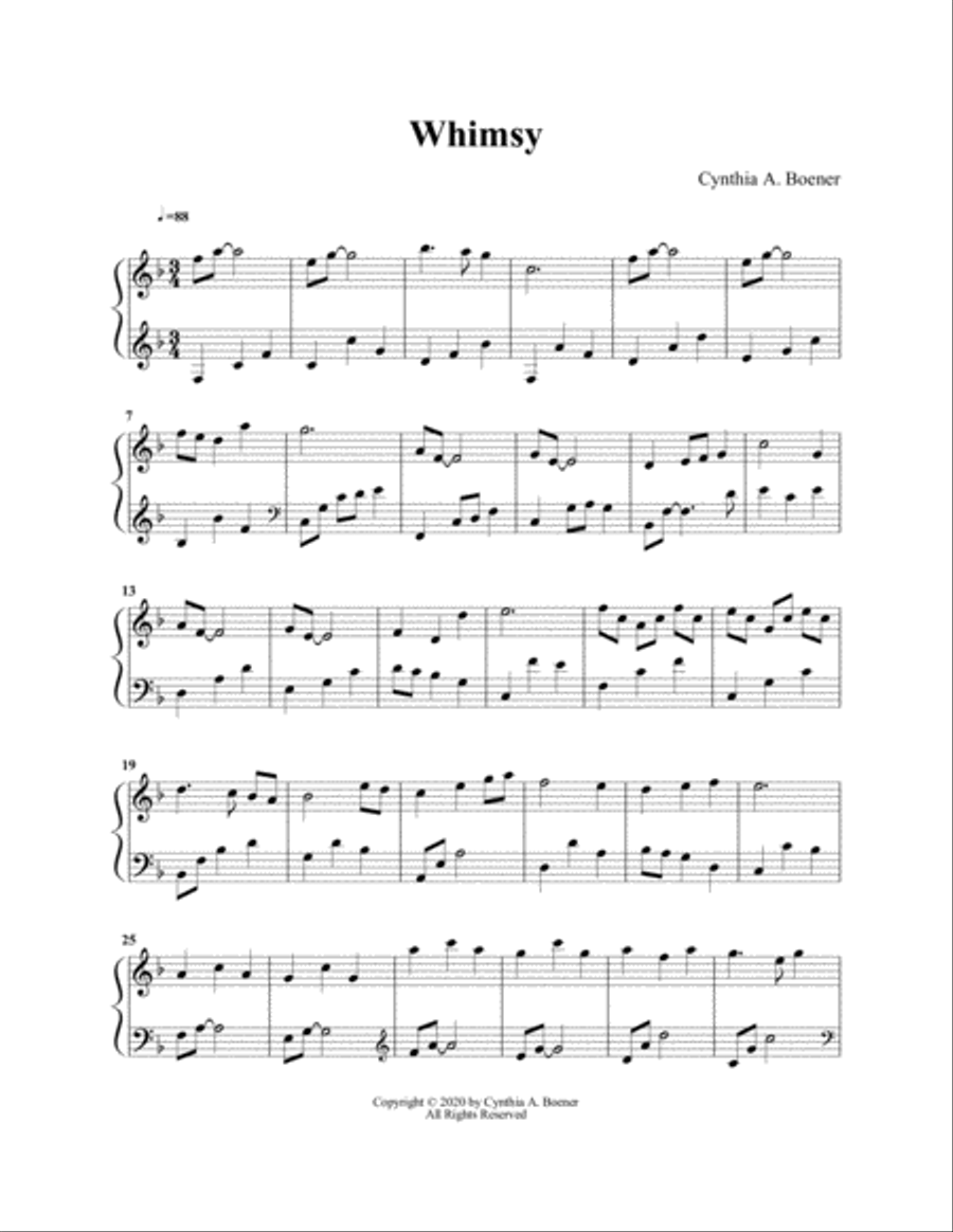 Whimsy Harp scores gallery preview page 1