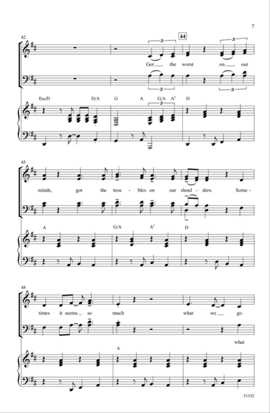 Give a Little Love Choir scores gallery preview page 6