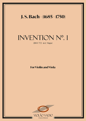 Invention No.1 (BWV 772) - (J. S. Bach) - For Violin and Viola arrangement