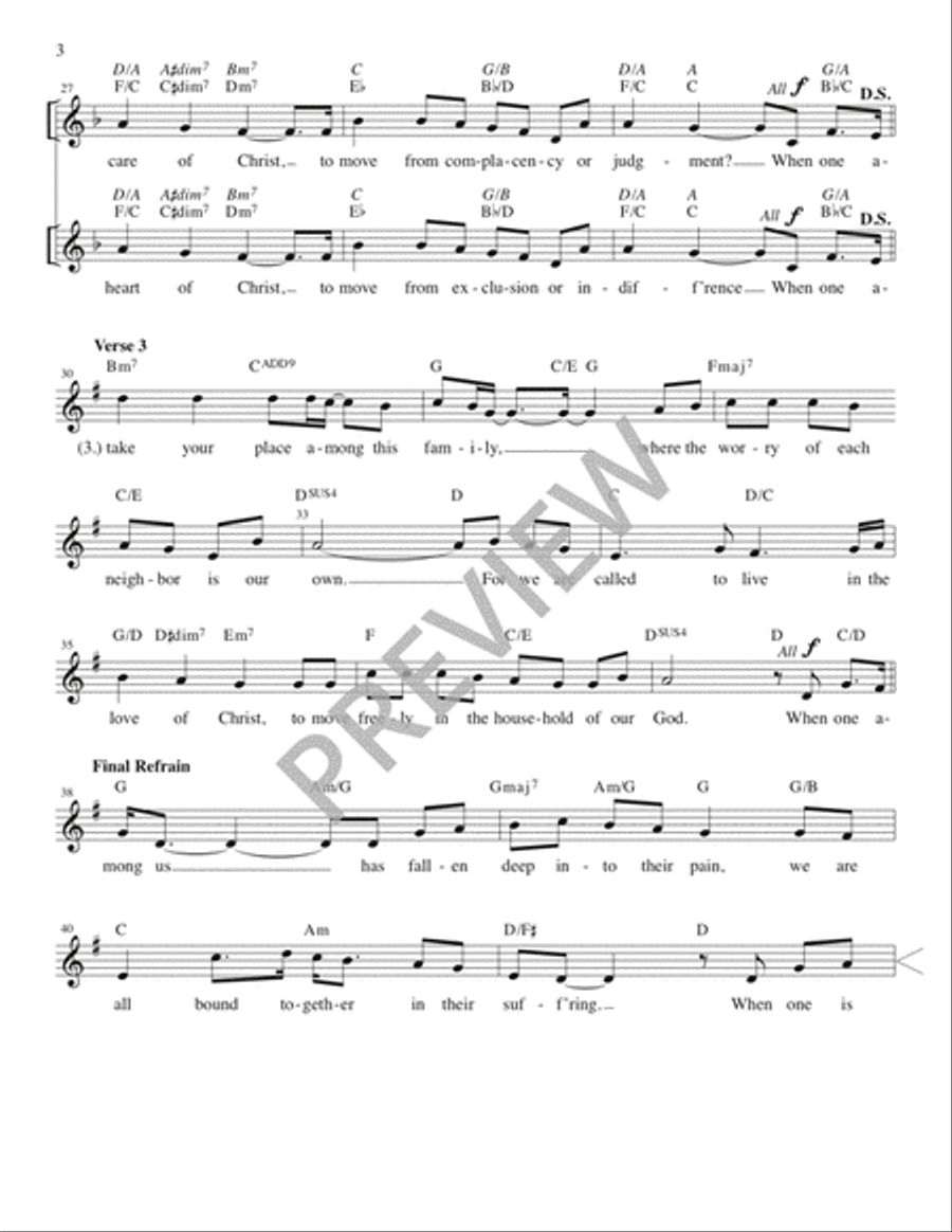 When One among Us - Guitar edition Guitar scores gallery preview page 4