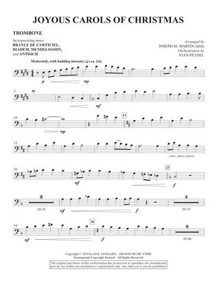 Book cover for Joyous Carols of Christmas (Consort) - Trombone