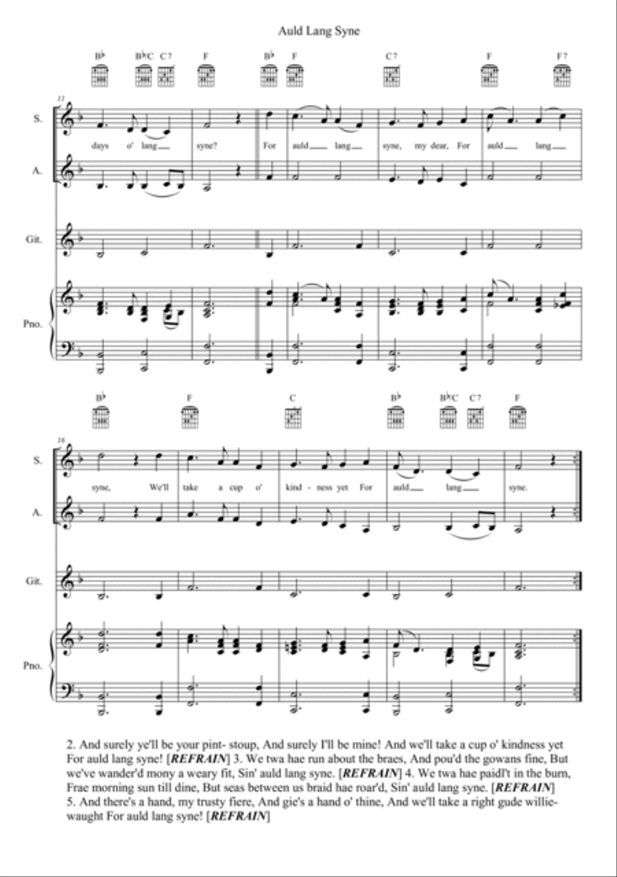 Auld Lang Syne SA scores gallery preview page 2