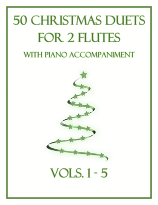 Book cover for 50 Christmas Duets for 2 Flutes with Piano Accompaniment