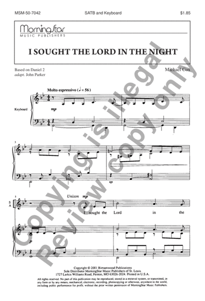I Sought the Lord in the Night image number null