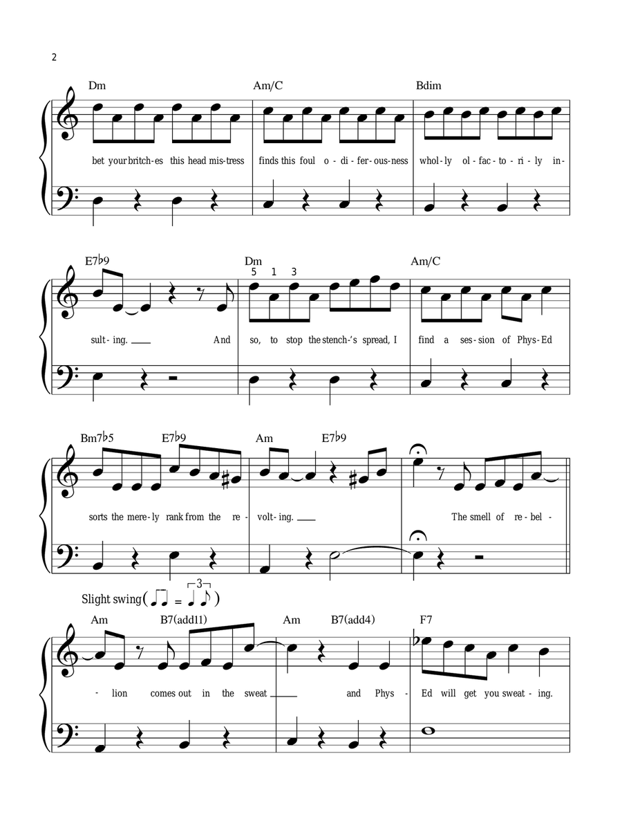 The Smell Of Rebellion The Smell Of Rebellion Easy Piano scores gallery preview page 2