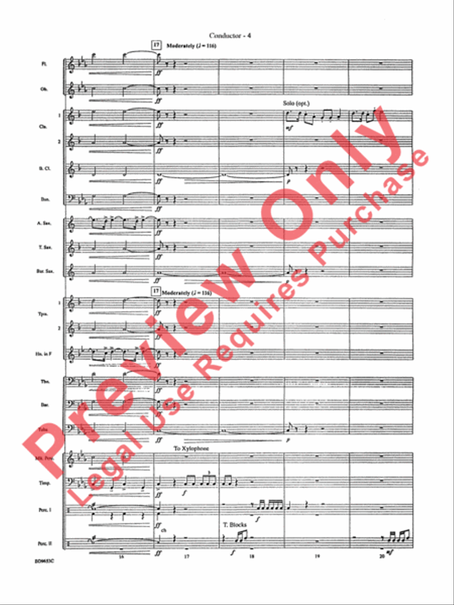 Maya: The Lost Civilization Concert Band scores gallery preview page 6