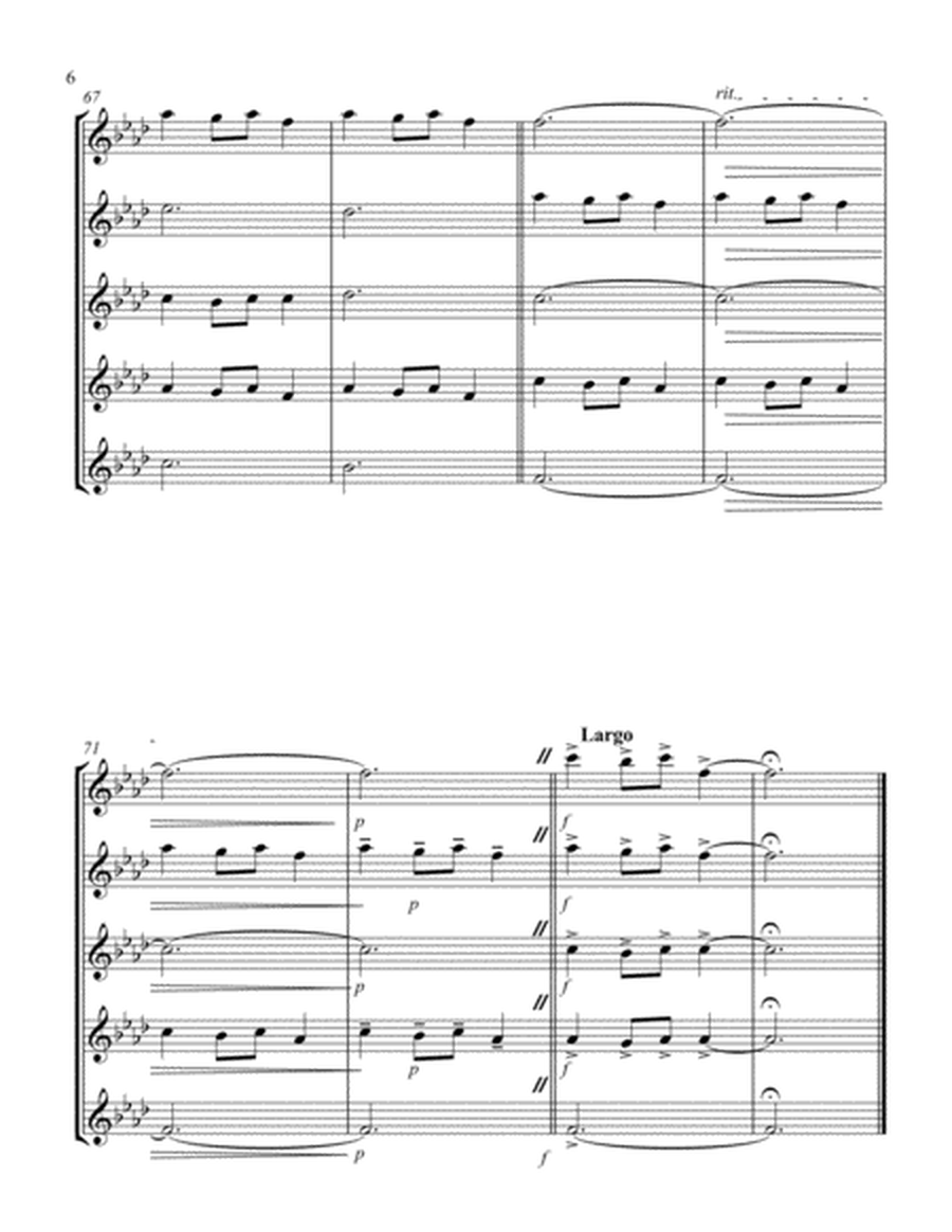 Carol of the Bells (F min) (Flute Quintet) image number null
