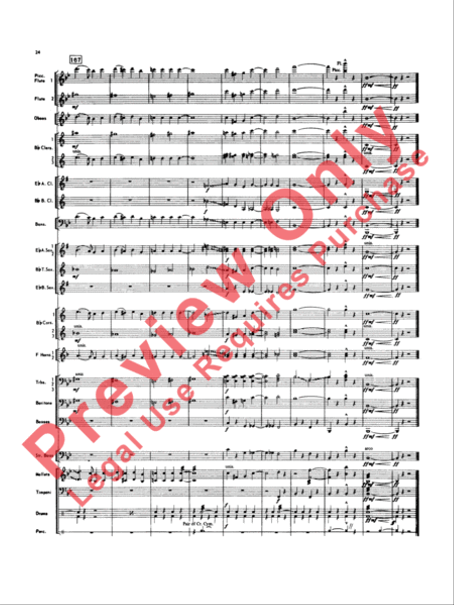 Looney Tunes Overture Looney Tunes Overture Concert Band scores gallery preview page 25